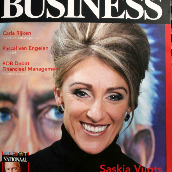 De cover van het Regio Business magazin, januari 2013 met Saskia Vugts